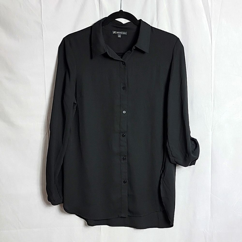 🖤5/$20🖤 ADRIANNA PAPELL.. black oversized blouse..